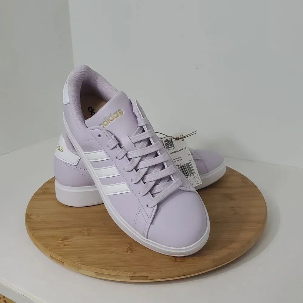 Adidas Grand Court 2.0 Women's Sneakers Silver Dawn Size 9.5 NIB